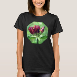 Red Gentian Flower Natature T Shirt
