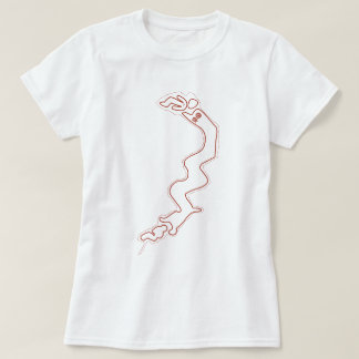 Red Geoglyphs Nazca Linjer Ancient Utomjordingars T Shirt