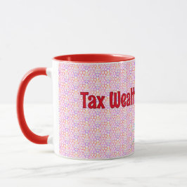 Red Geometric Tax Wealth, Påstående Mugg