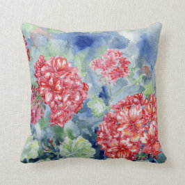 ’Red Geraniums II’ Dekorativ kudde