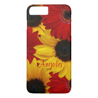 Red Gerbera Daisy Gult Solros iPhone 6 fodral