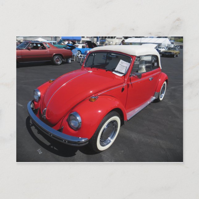 Red Germanic Car Vykort (Framsida)