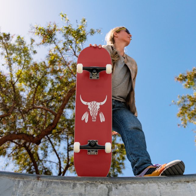 Red Ghost Dance Buffalo skateboard (Utomhus 1)