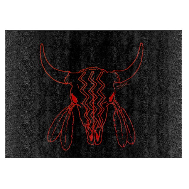 Red Ghost Dance Buffalo, svart avskärningsport (Framsidan)