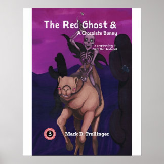 Red Ghost och en Chocolate Bunny - Poster Skriv ut