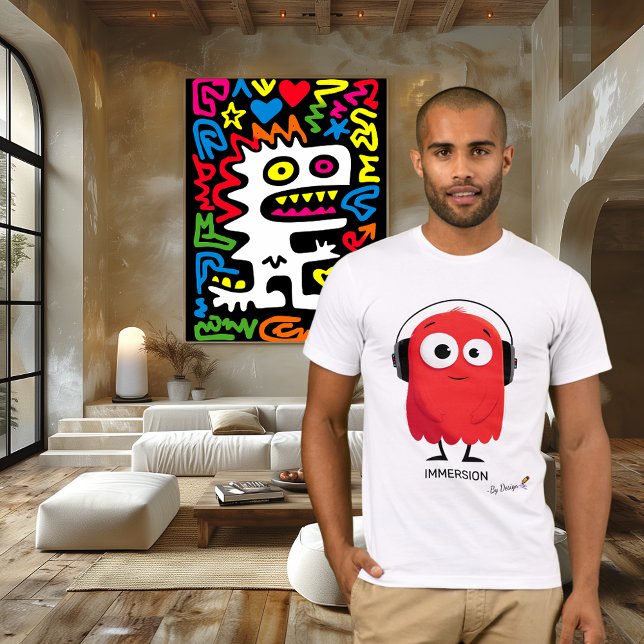 Red Ghost Shirt | IMMERSION - efter design | Unik T Shirt (Skapare uppladdad)