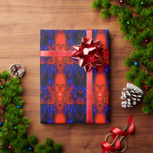 Red Ghoul Wrapping Papper Presentpapper