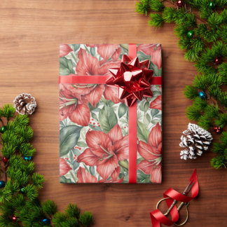 Red Giant Amaryllis Holiday Presentpapper