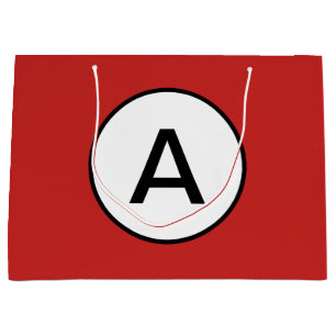 RED GIFT BAG ANPASSNINGSBAR ANPASSNINGSBAR INITIAL