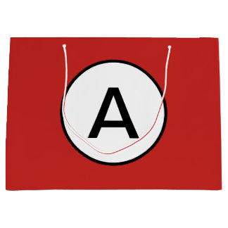 RED GIFT BAG ANPASSNINGSBAR ANPASSNINGSBAR INITIAL