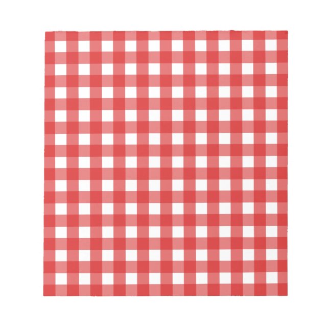 Red gingham anteckningsblock (Framsida)