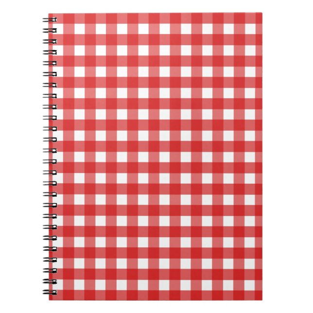 Red gingham anteckningsbok (Framsidan)