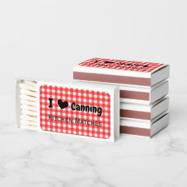 Red Gingham Check Mönster I Heart Canitchen