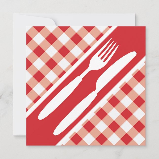 Red Gingham & Cutlery (Framsida)