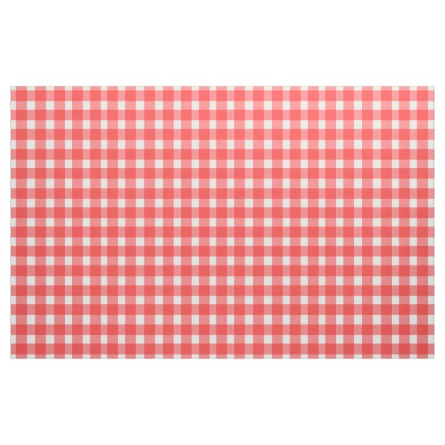 Red Gingham Design Tyg (Yard)