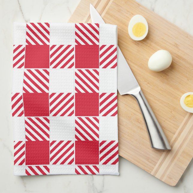 Red Gingham Kitchen towel Kökshandduk (Vikt i Fjärdedel)
