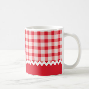 Red Gingham Mugg