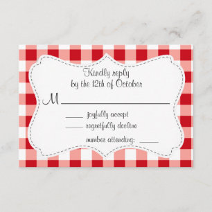 Red Gingham OSA Kort