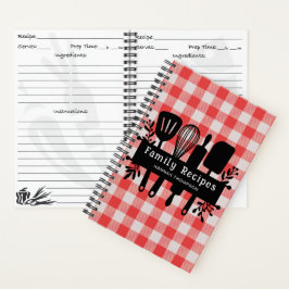 Red Gingham Personlig Cookbook Family Recipes