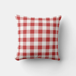 Red Gingham Picnic Dekorativ kudde - Summer BBQ, C