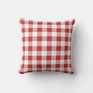 Red Gingham Picnic Dekorativ kudde - Summer BBQ, C