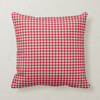 Red Gingham Pillow Kudde
