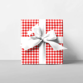 Red Gingham Presentpapper