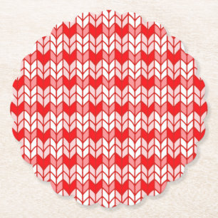 RED GINGHAM STICKA, Pappert Underlägg med uppringn Papper