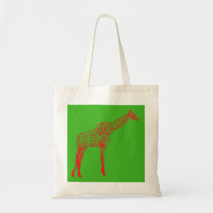Red Giraffe Stencil Tygkasse