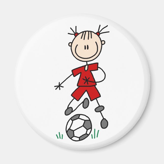Red Girl Ocer Player Magnet (Framsidan)