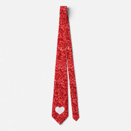 RED GIRLY GLITTER TIE SLIPS