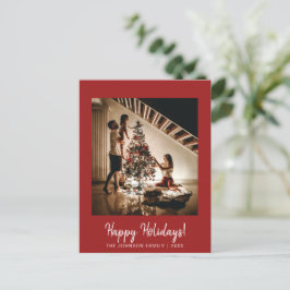 Red Glad helg Photo Postcard Vykort