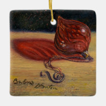 "Red Glass Ornament"