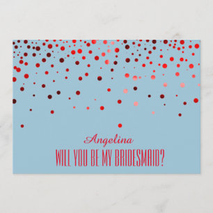 Red Glitter blir du min brud? Inbjudningar