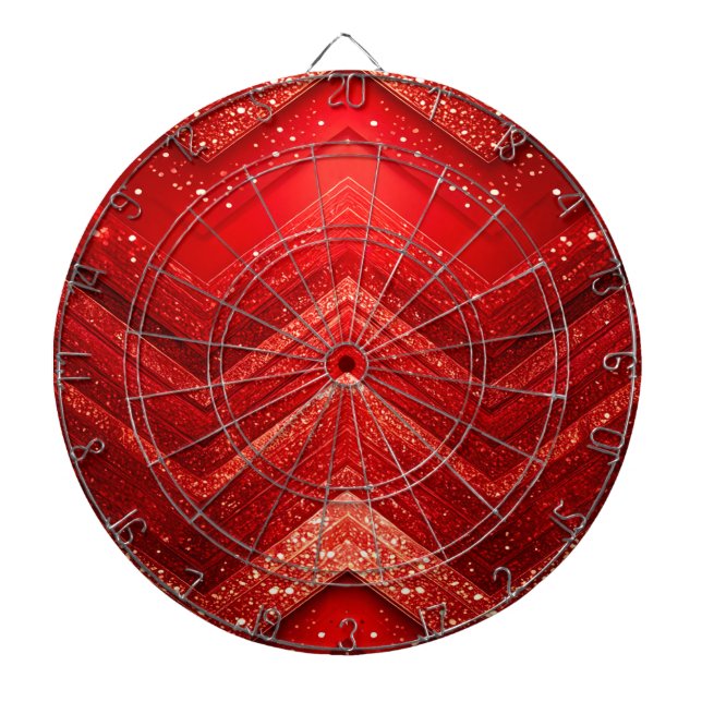 Red Glitter Decorative Dartboard Darttavla (Framsidan)