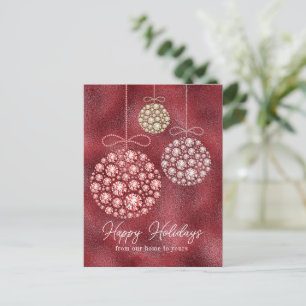 Red Glitter, Eleganten Glad helg Vykort