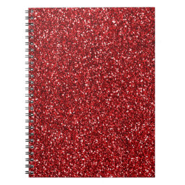 Red Glitter Glitz Anteckningsbok