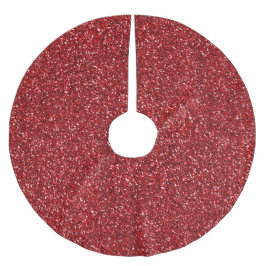 Red Glitter Glitz Julgransmatta Borstad Polyester