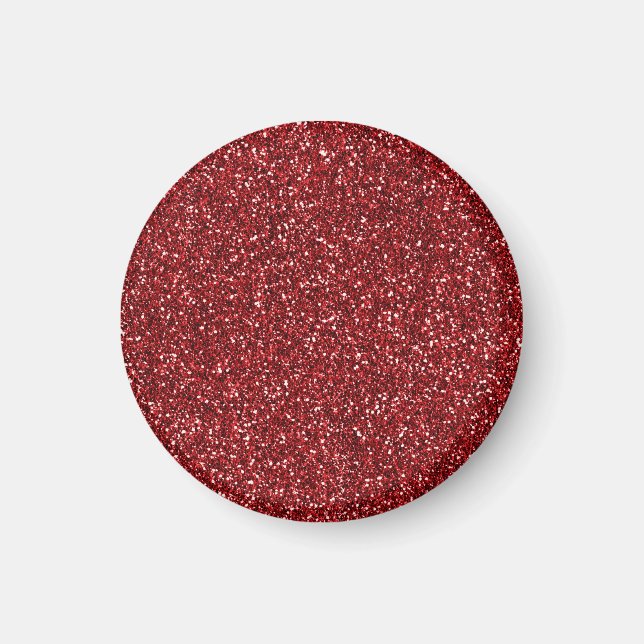 Red Glitter Glitz Magnet (Framsidan)
