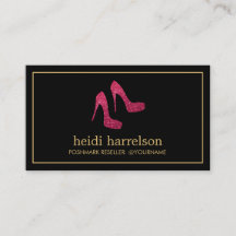Red Glitter Heels Boutique, Postmark Seller Black