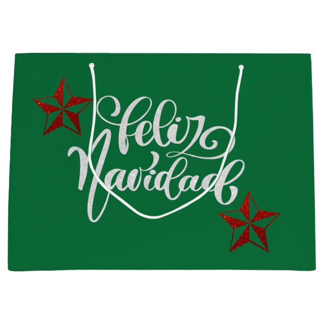 Red Glitter jul Star (Framsidan)