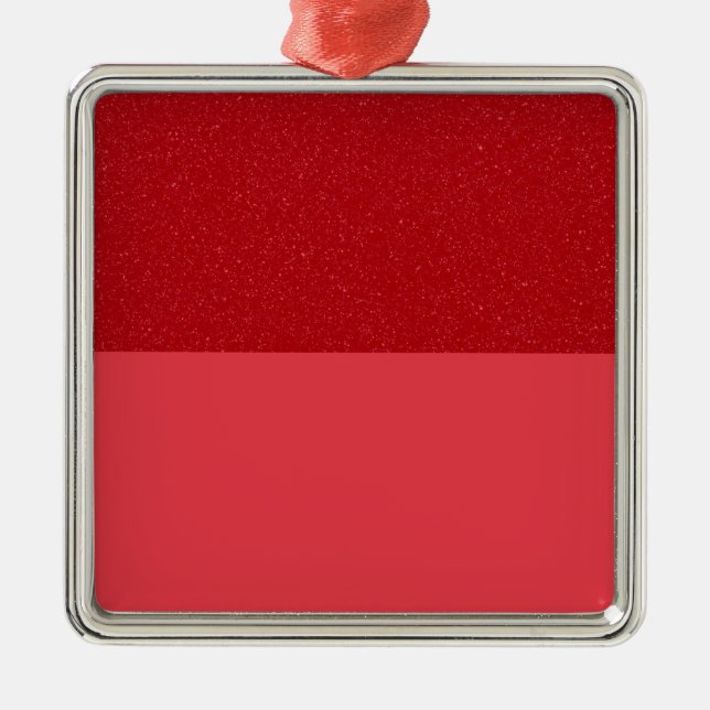 Red Glitter & Matte Ornament – Bulk Custom Gift (Framsidan)