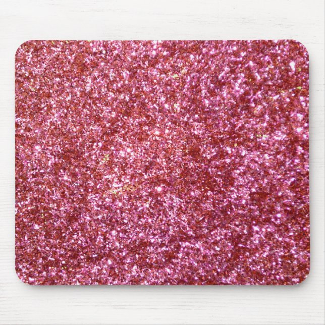 Red Glitter Mousepad Musmatta (Framsidan)