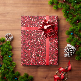 Red Glitter Presentpapper