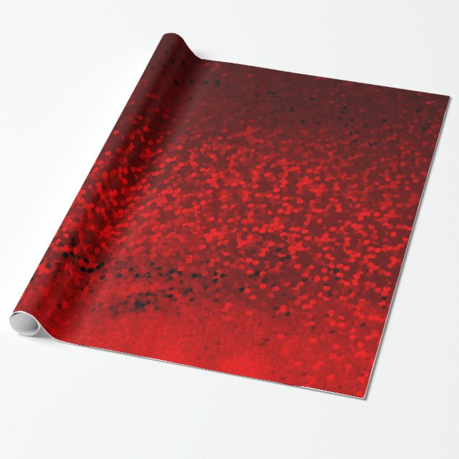 red glitter presentpapper (Utrullad)