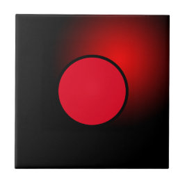 Red Glowing Orb Kakelplatta