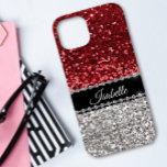 Red Gnistra Glam Bling Personlig<br><div class="desc">Den här designen har skapats genom digital grafik. Det kan vara personlig i området att tillhandahålla eller anpassa genom att klicka för att anpassa ytterligare alternativ och ändra namn, initialer eller ord. Du kan också ändra texten färg och stil eller ta bort texten för en bilddesign. Kontakta mig på colorflowcreations@gmail.com...</div>