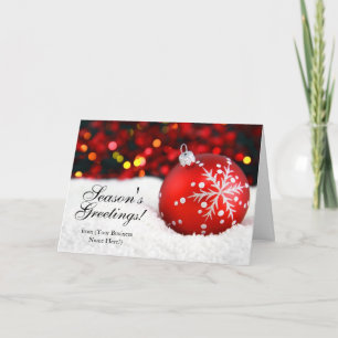 Red Gnistra Imprint Business-julkort Helgkort
