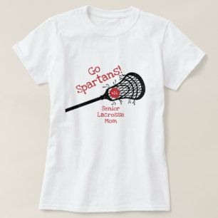 Red Go Team Lacrosse Mamma T Shirt