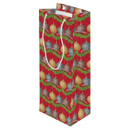 RED God jul boll prydnadsföremål mönster